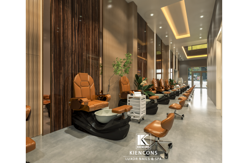 Luxor Nails & Spa Tác phẩm thiết kế 3D nội thất thứ 2 tại Hoa Kỳ