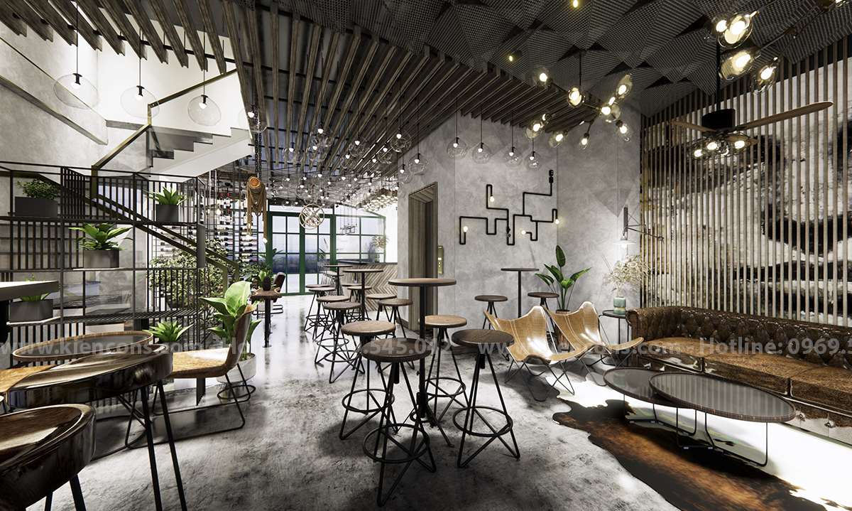 Công trình thiết kế nội thất nhà hàng Cafe Côn Đảo