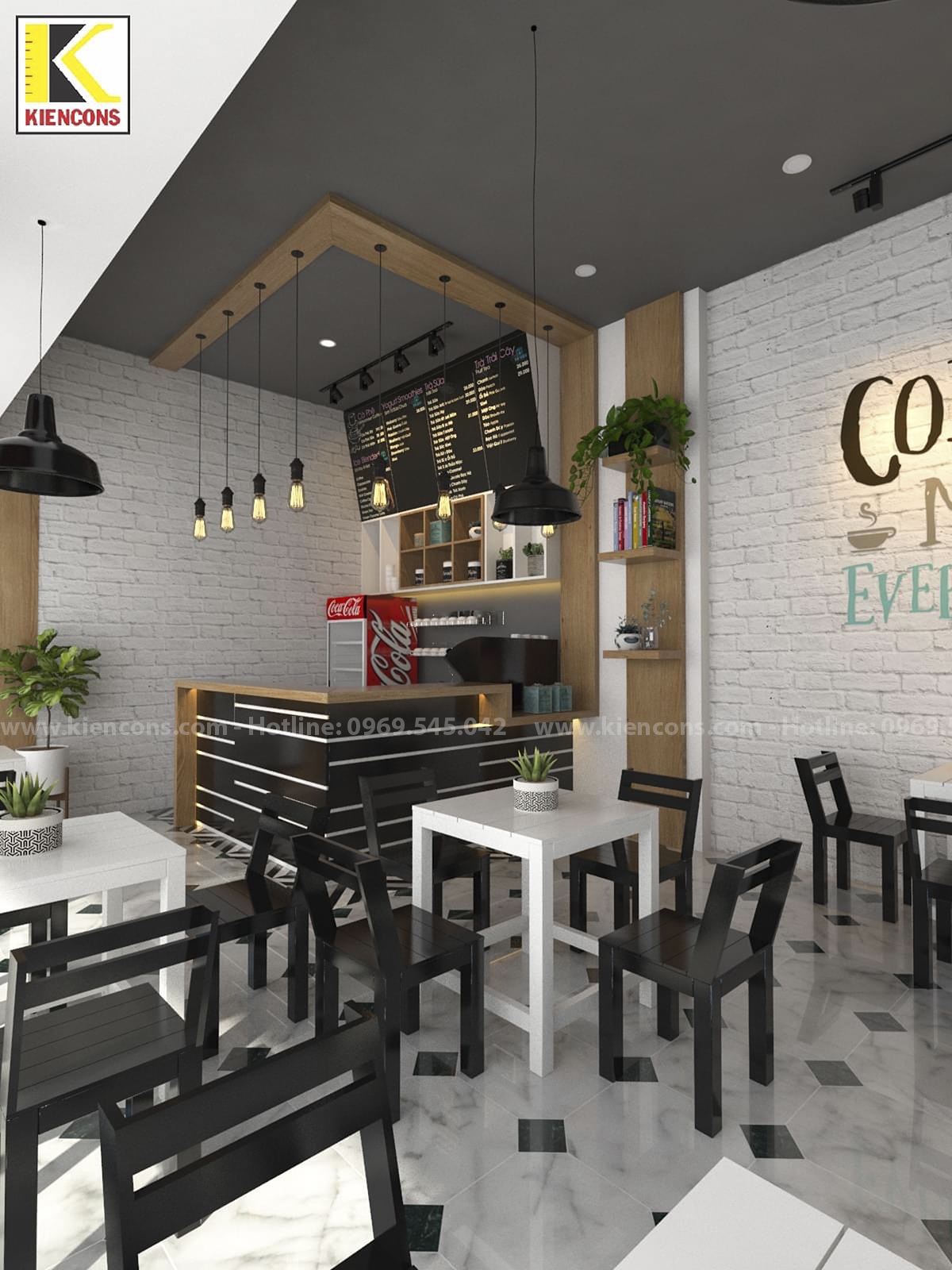 Công trình xây dựng hoàn thiện quán cafe Amazing Tân Bình